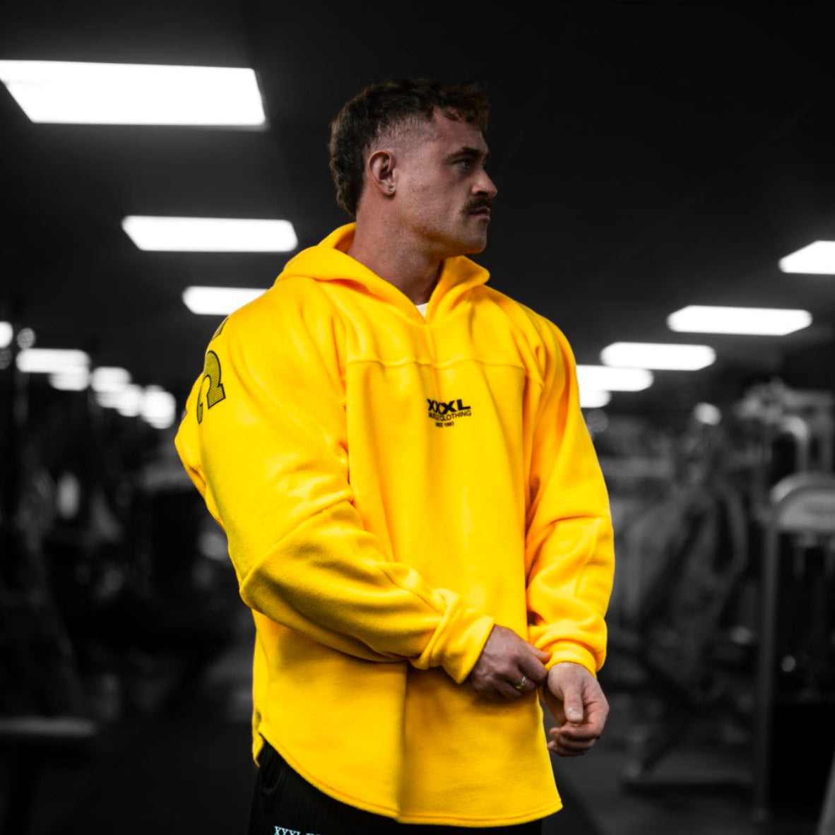 Signature series "XXXL INC" Polar Hoodie - Yellow