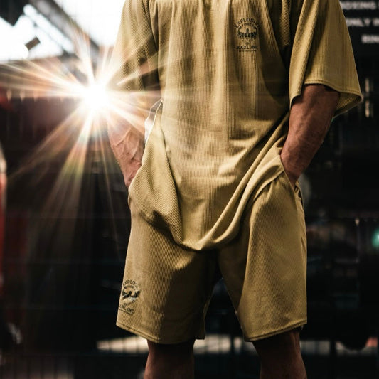 "Profile" Thermal Shorts -Pale Khaki