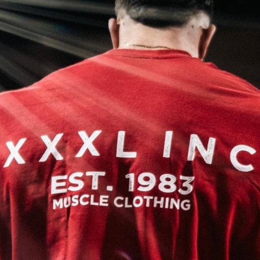 "Eroded XXXL Inc" Oversized Base T - Rosso