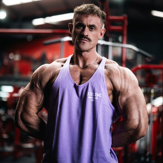 'Since Day One' Classic Muscle vest -Soft Purple