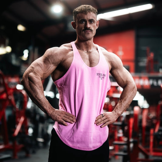 'Since Day One' Classic Muscle vest -Soft Pink