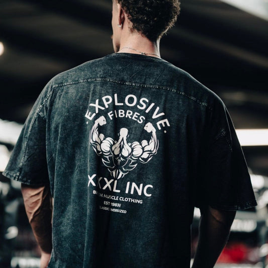 "Stone Washed" Yoke Rag Top - Black