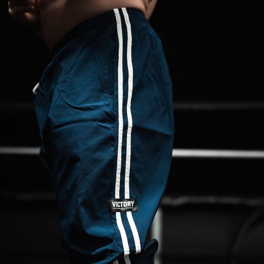 "Victory" 2 stripe Full cut Pant - Space Blue