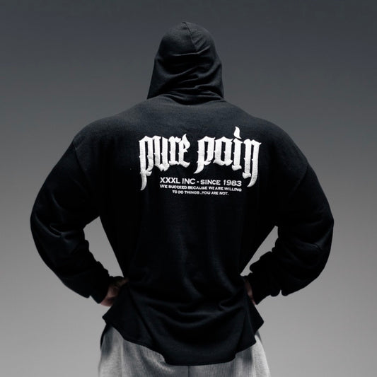 "Pure Pain "Hoodie- Black