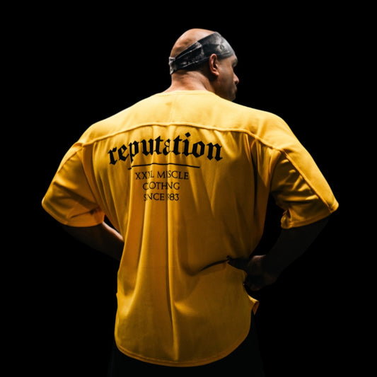 " Reputation " Oversized Rag Top - Pineapple Yellow