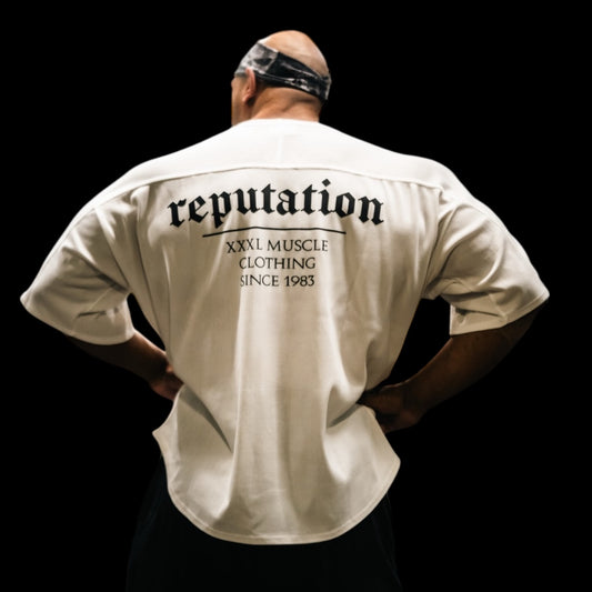" Reputation " Oversized Rag Top - Ghost White