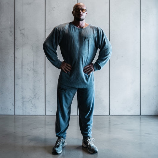 “Pure Pain” Full Cut Pant - (Thermal) Petrol Blue
