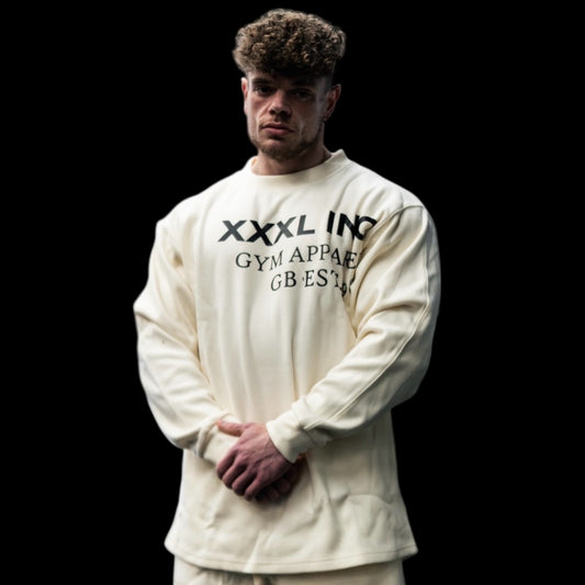 "Off Set XXXL logo" Knitted Sweat- Bone
