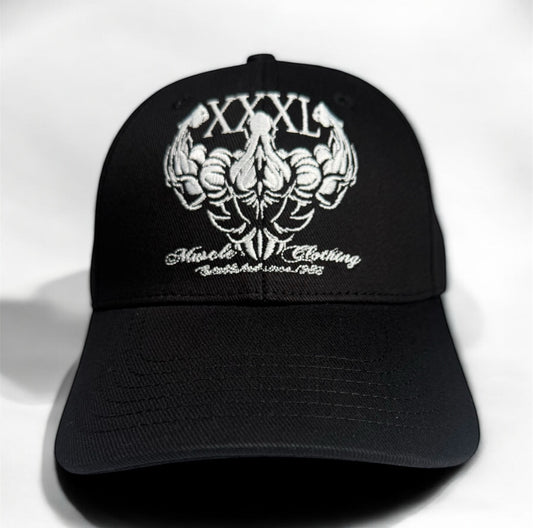 “Profile Embroidered Logo" Baseball Cap - black