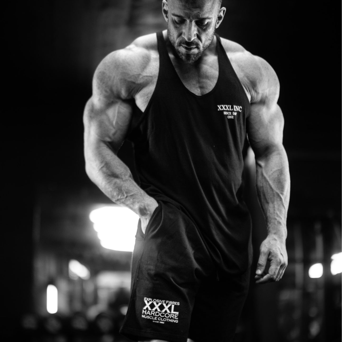 "Classic XXXL" Stretch  Shorts - Black