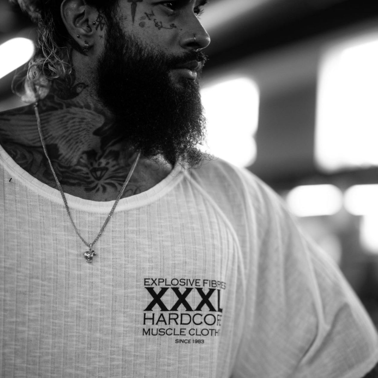 "Classic XXXL Logo" Old School Jumbo Rib Ragtop - Ivory