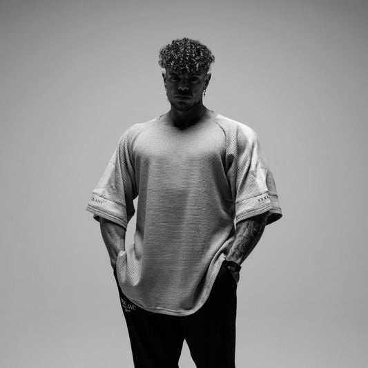 "Low key XXXL INC " Waffle Ragtop - Alloy Grey