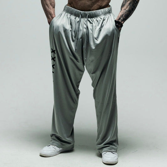 "XXXL INC " Airtex Straight Cut Pant - Smoke Grey