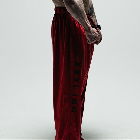 "XXXL INC " Airtex Straight Cut Pant - Ruby Red