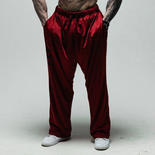 "XXXL INC " Airtex Straight Cut Pant - Ruby Red