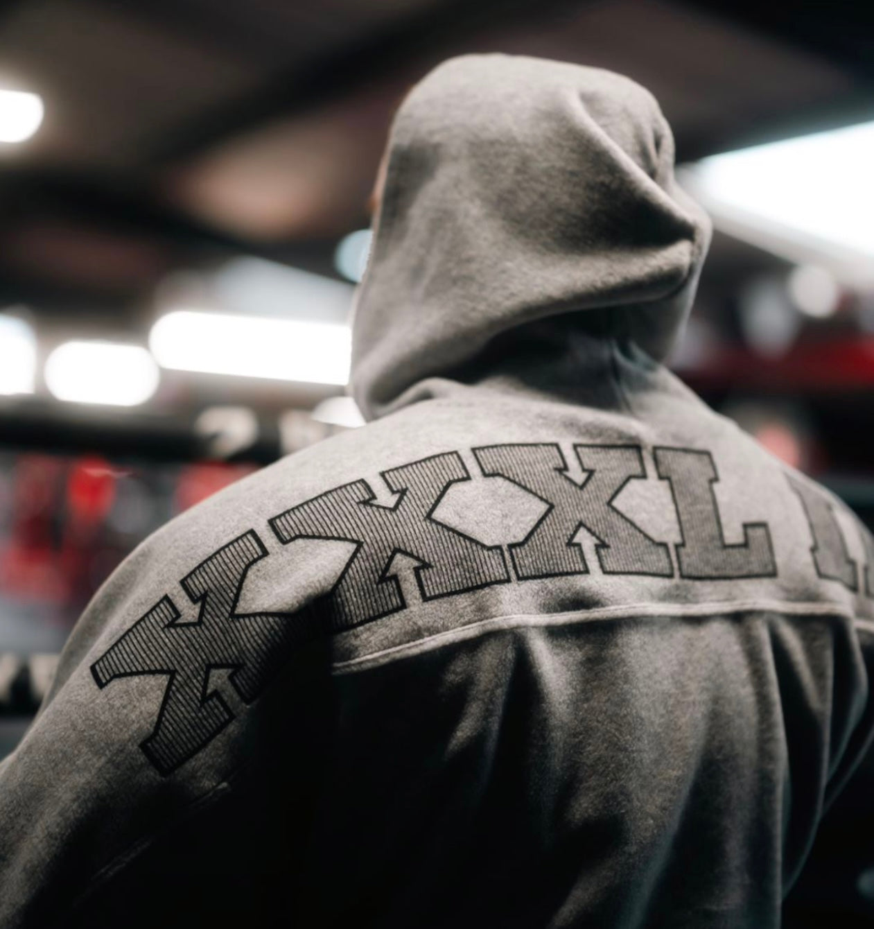 Signature series "XXXL INC" Polar Hoodie - Ash Grey