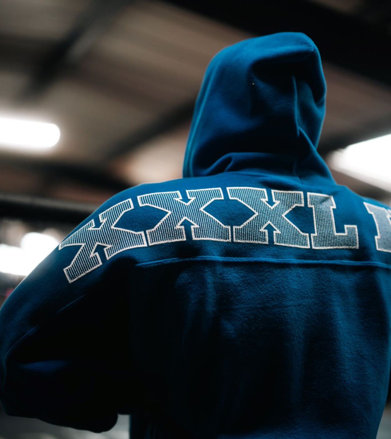 Signature series "XXXL INC" Polar Hoodie - Blue