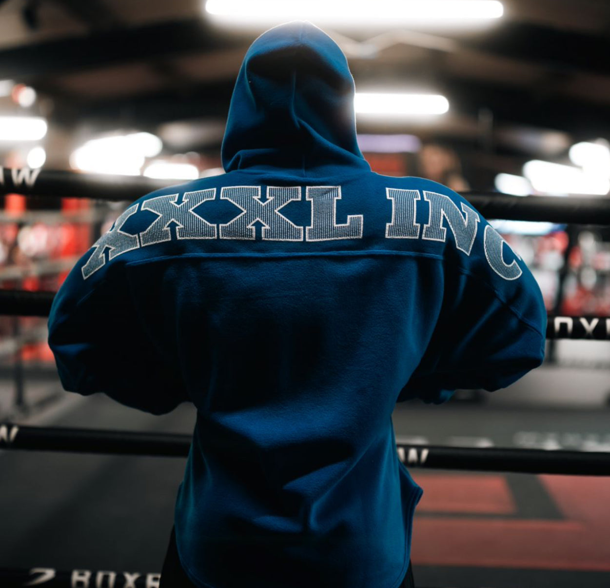 Signature series "XXXL INC" Polar Hoodie - Blue