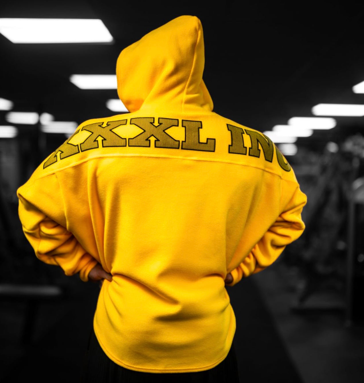 Signature series "XXXL INC" Polar Hoodie - Yellow