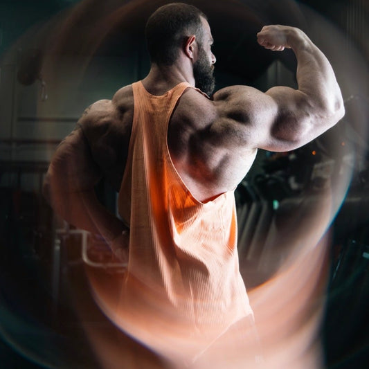 OG Cotton Rib Stringer Vest -   Orange Juice