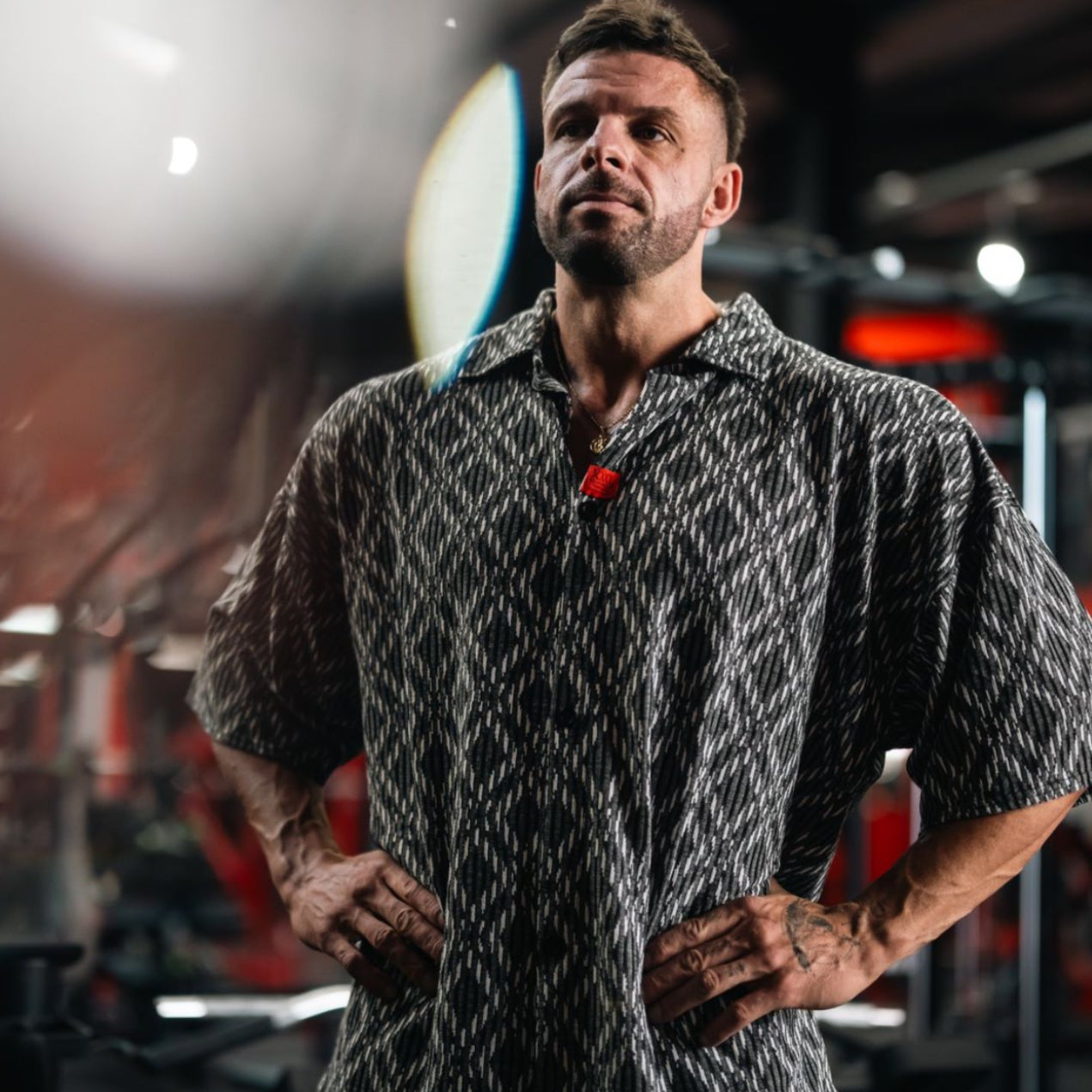 "Be Legendary" Oversized Muscle Shirt- Mono Block Black