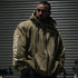 "Victory" Oversized Zip Hood  - Stonewash Olive