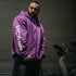 "Victory" Oversized Zip Hood  - Stonewash Berry
