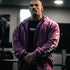 "Victory" Oversized Zip Hood  - Stonewash Berry