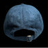 "Classic XXXL Embroidered Logo" Sueded Baseball Cap - Soft Navy Blue