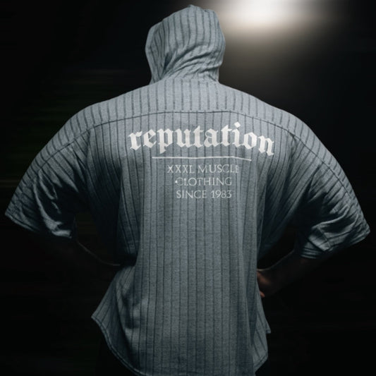 "Reputation" Old School Hooded Ragtop - Mist Blue