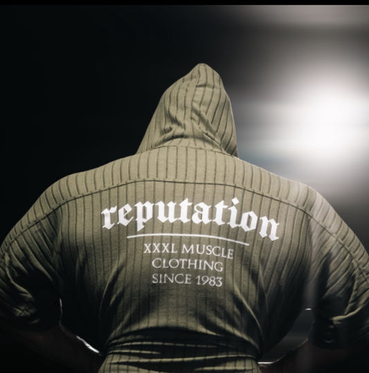 "Reputation" Old School Hooded Ragtop - Moss