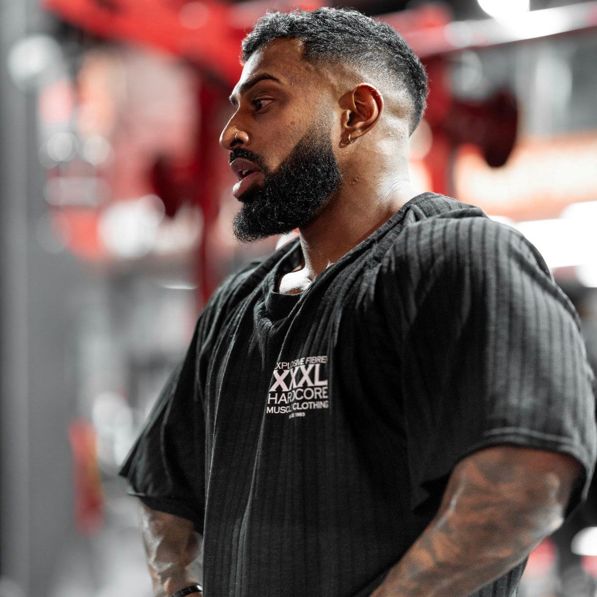 "Classic XXXL Logo" Old School Jumbo Rib Ragtop - Pitch Black