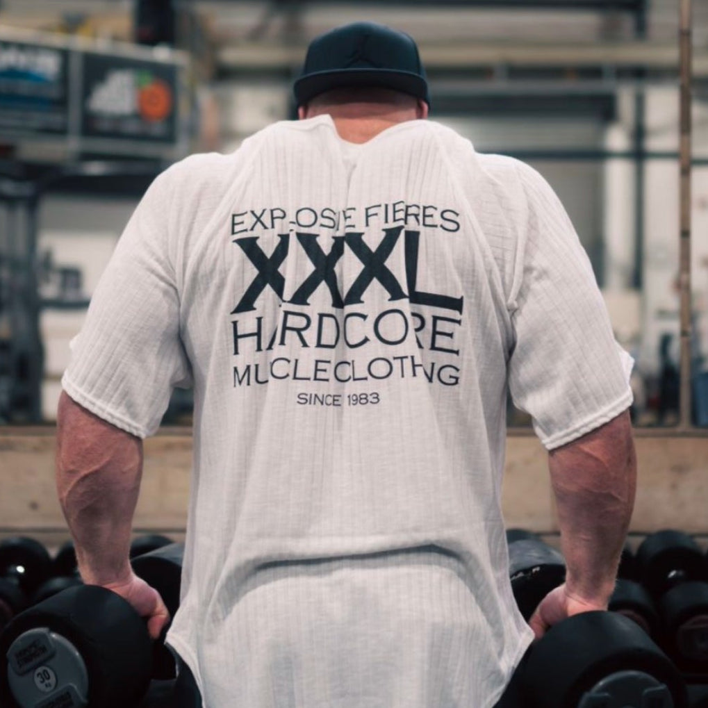 "Classic XXXL Logo" Old School Jumbo Rib Ragtop - Ivory