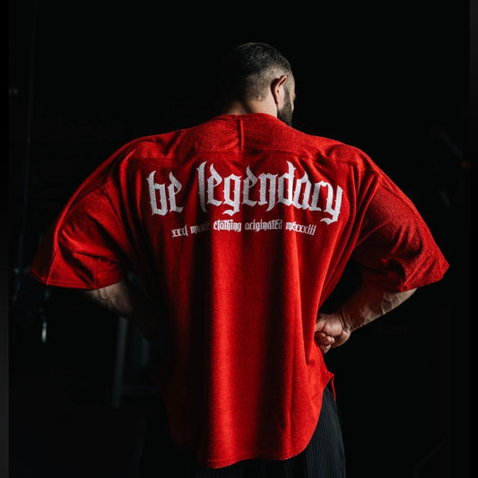 "Be Legendary" Stretch Toweling Ragtop - Guards Red