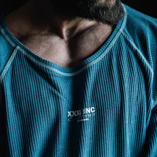 “Top Stitch" Old School Waffle Ragtop - Pacific Blue