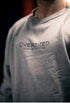 "Oversized" Pump-cover Sweatshirt - Ash Grey