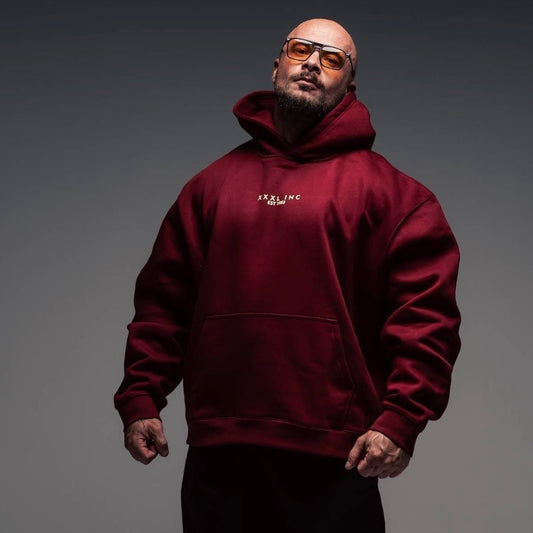 "3D XXXL INC " Monster 450gsm Box Hood - Deep Red