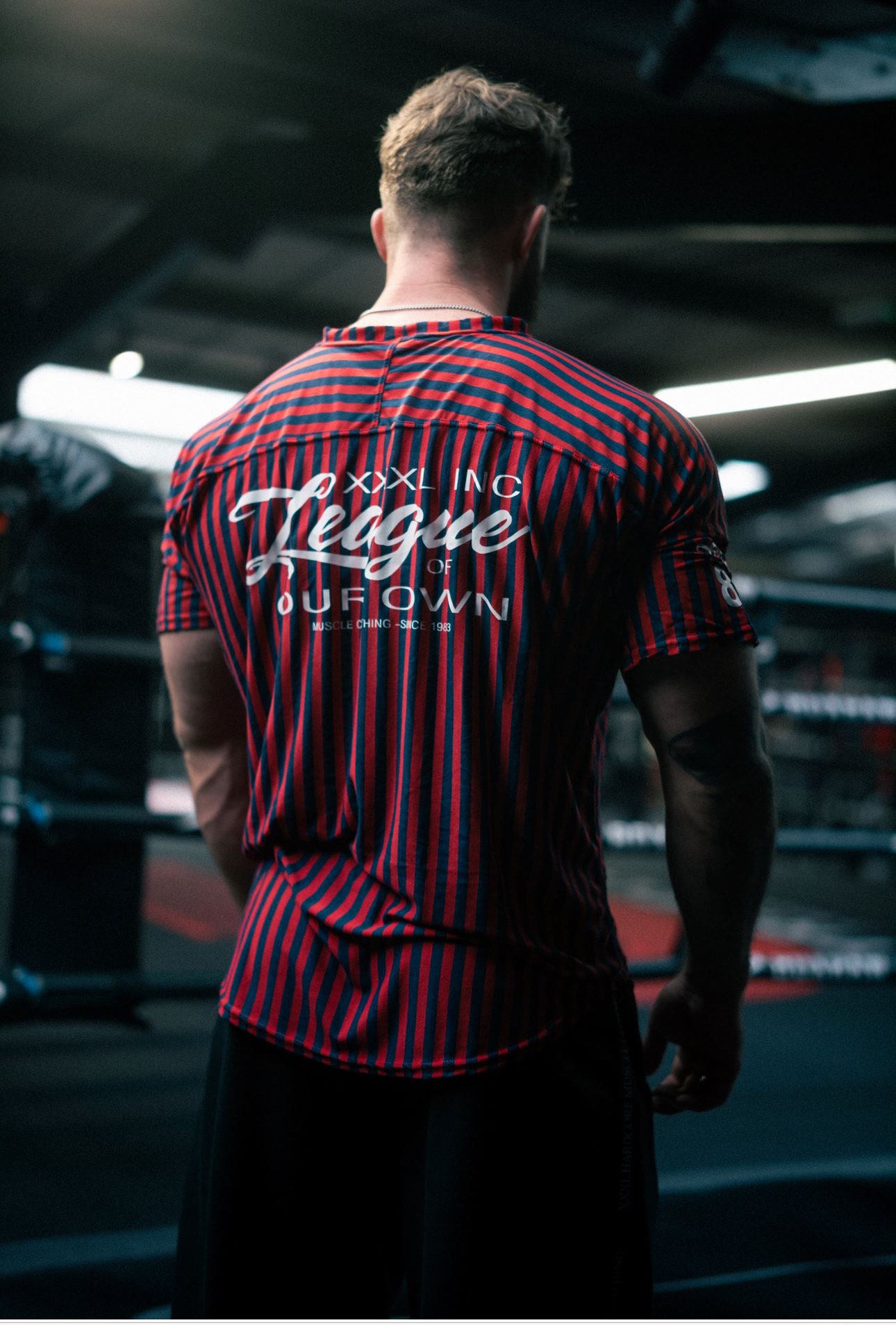"League Of Our Own" Ragtop - Baseball Stripe Red