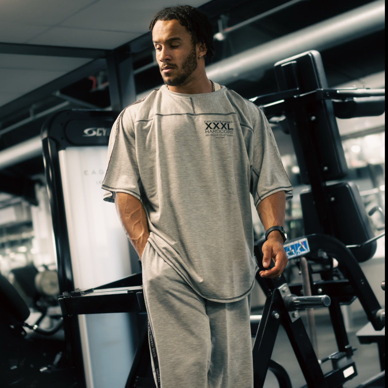 "Classic XXXL" Top Stitched Ragtop - Ash Grey