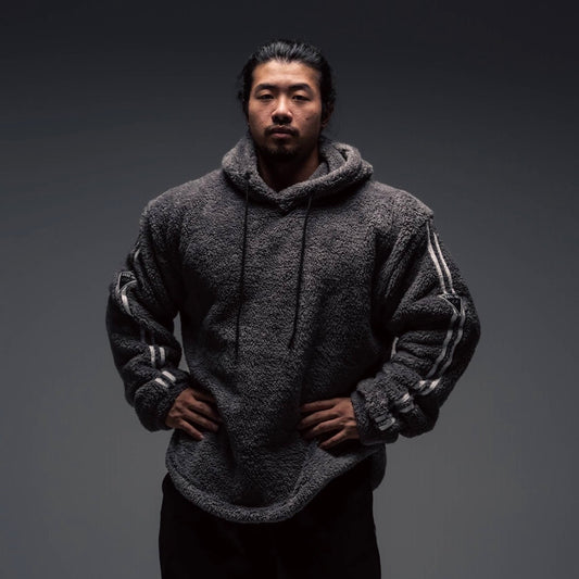 "Ultra Soft" Teddy Fleece Hoodie - Anvil Grey
