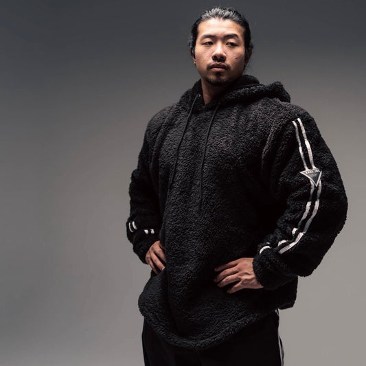 "Ultra Soft" Teddy Fleece Hoodie - Black