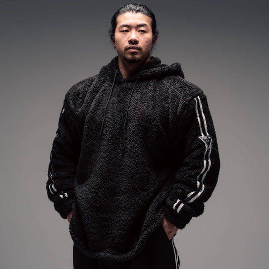 "Ultra Soft" Teddy Fleece Hoodie - Black