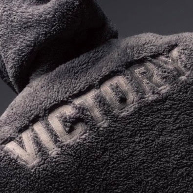 "Ultra Soft" Teddy Fleece Hoodie - Anvil Grey