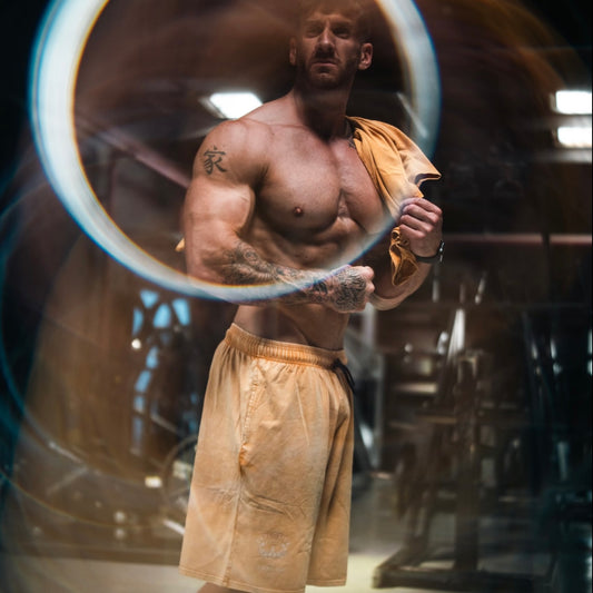 Stone Washed Shorts - Sand