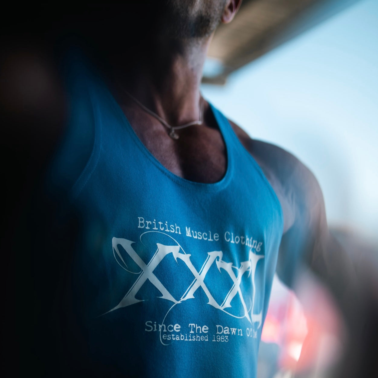 'Since the Dawn of Time' Classic Muscle vest -Royal Blue