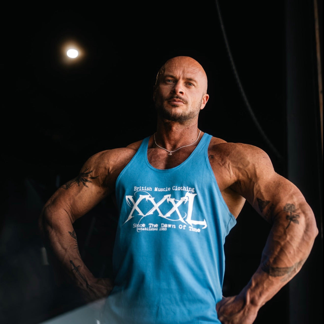 'Since the Dawn of Time' Classic Muscle vest -Royal Blue