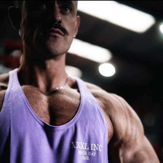 'Since Day One' Classic Muscle vest -Soft Purple