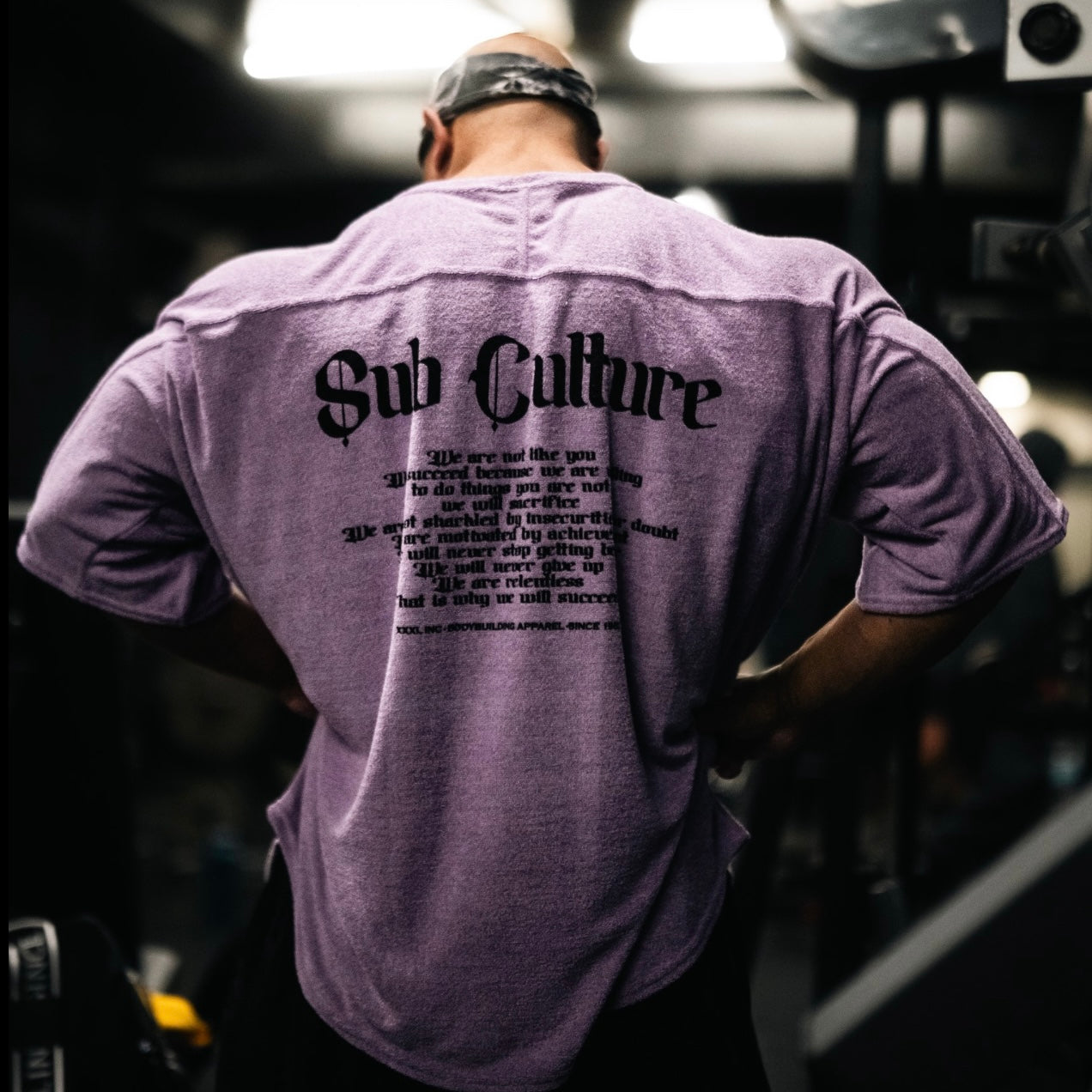 " Sub Culture " Old-school towelling Rag Top - Orchid
