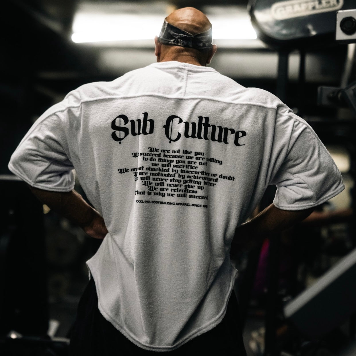 " Sub Culture " Old-school towelling Rag Top - White