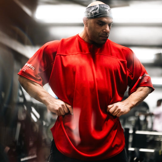 " Reputation " Oversized Rag Top - Scarlet Red